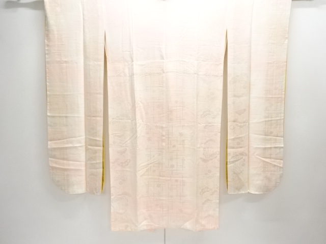 JAPANESE HITOE JUBAN FOR FURISODE / WOVEN FLORAL PLANTS